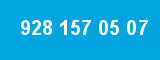 928 157 05 07 928 157 05 07